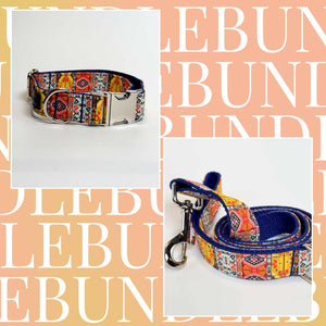 Bohemian Dog Collar & Leash Bundle