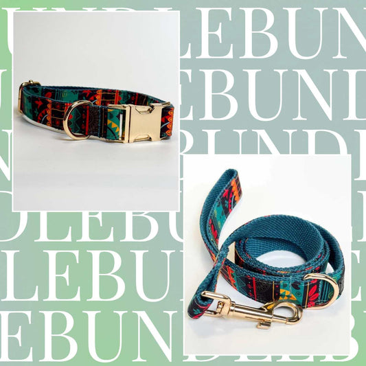 Night Forest Dog Collar & Leash Bundle