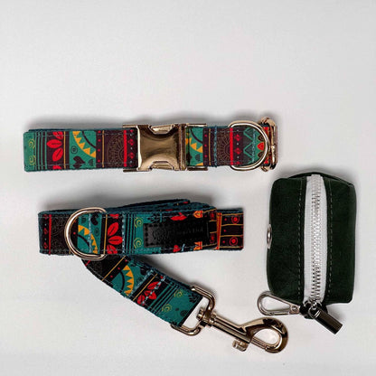 Night Forest Dog Collar Walking Bundle - Sam and Dot