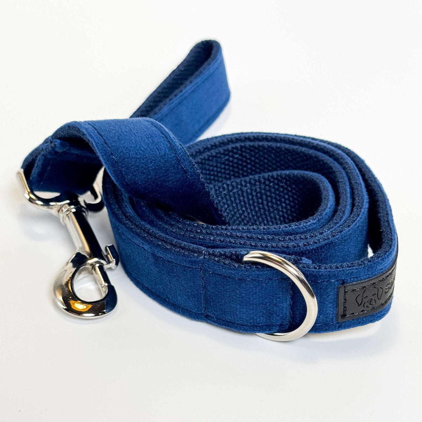 Blue Velvet Leash - Sam and Dot