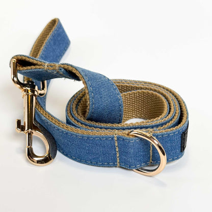 Double Denim Leash - Sam and Dot