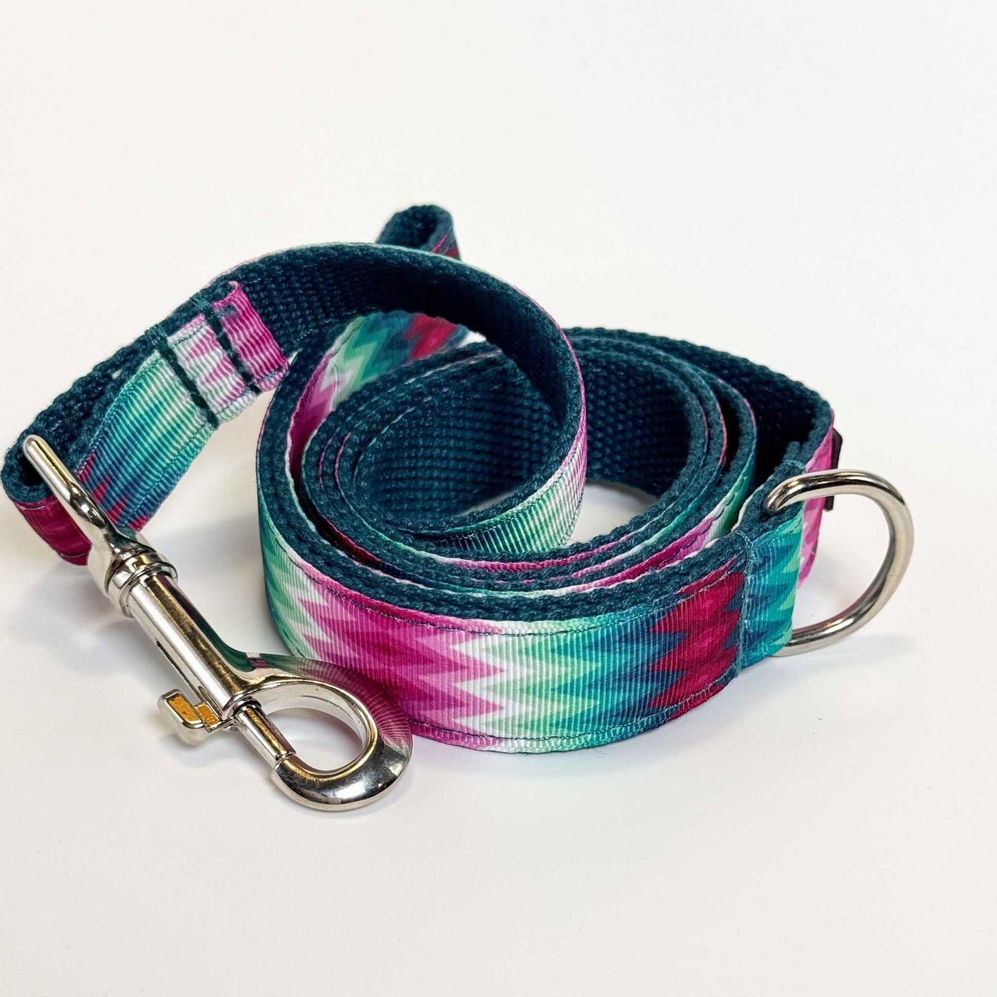Pink And Green Leash - Sam and Dot