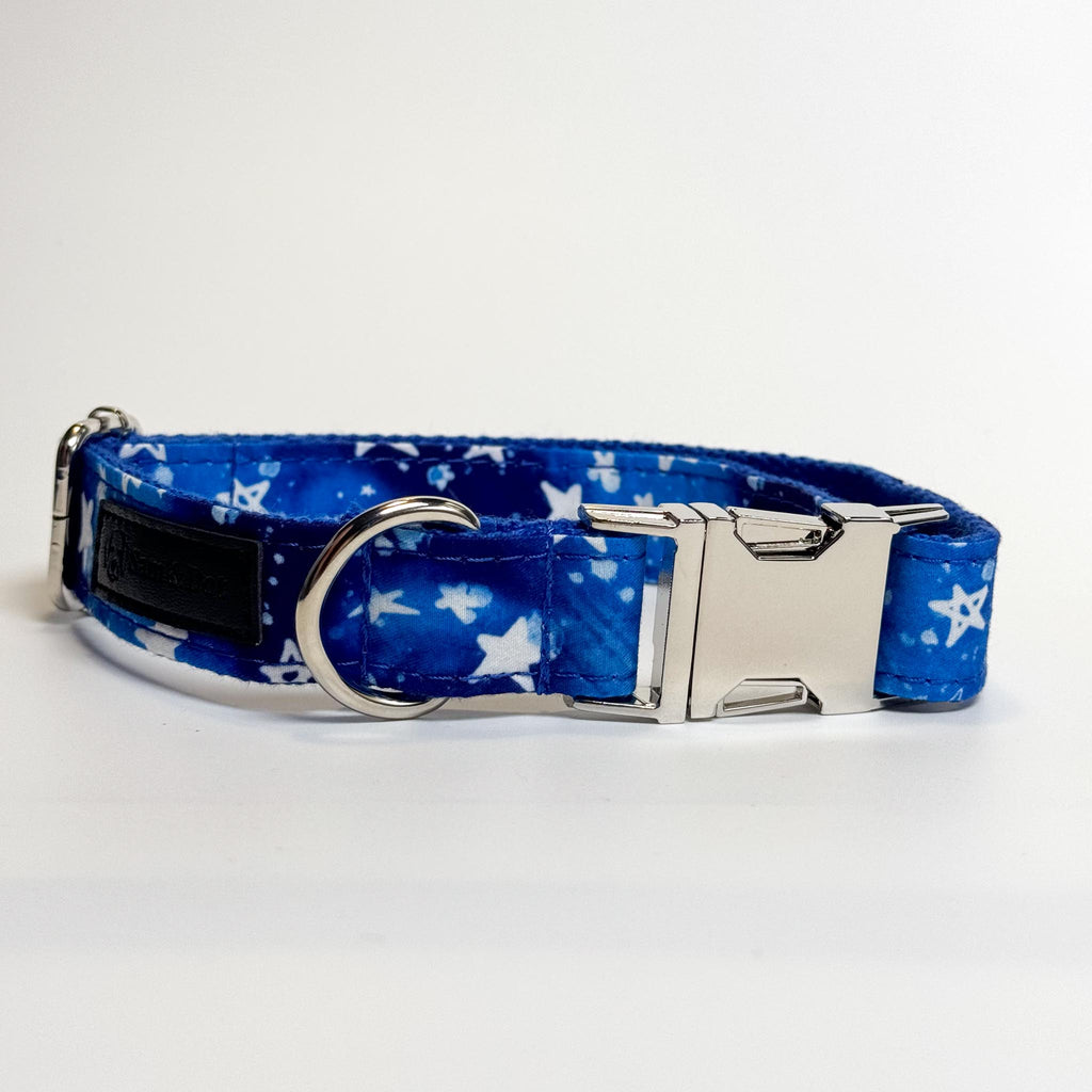 Blue Stars Dog Collar