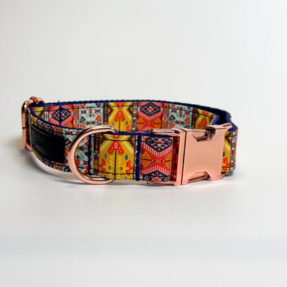 Bohemian Engraved Dog Collar - Sam and Dot