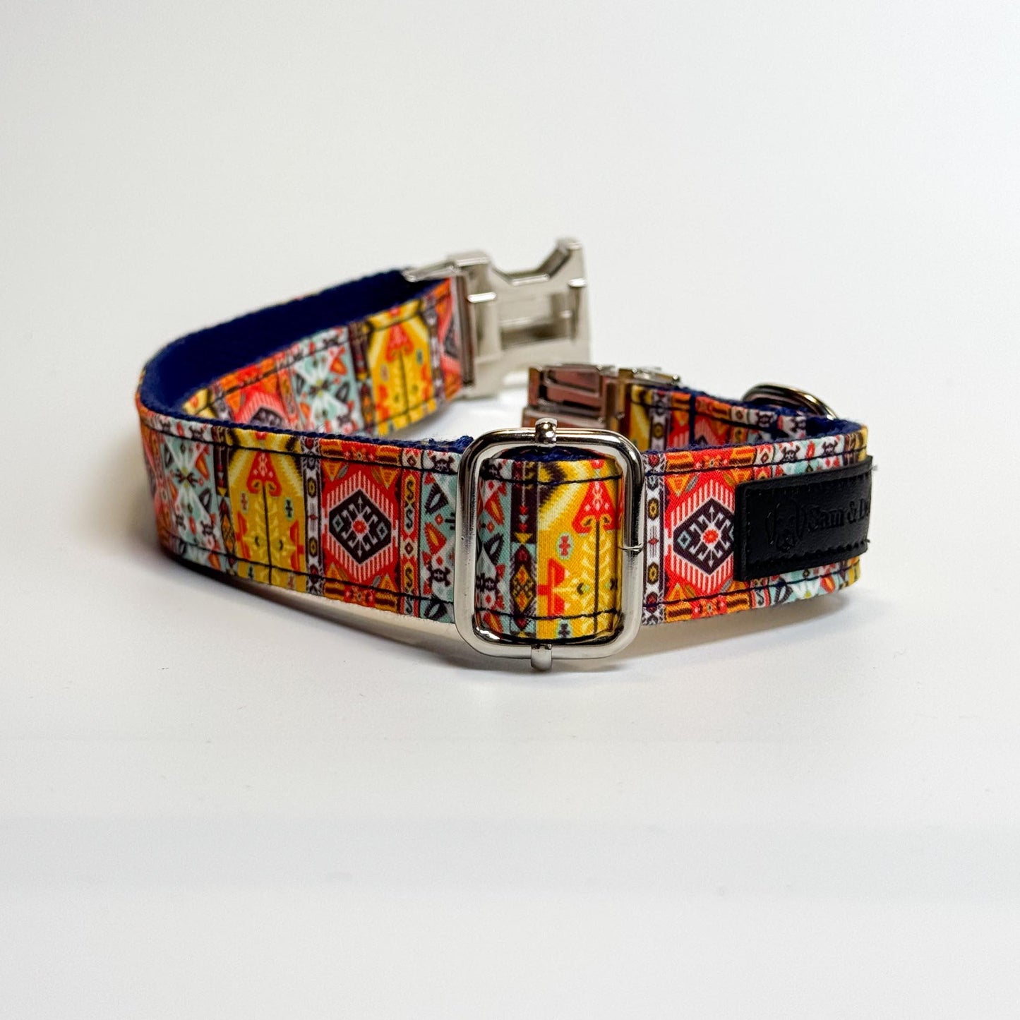 Bohemian Engraved Dog Collar - Sam and Dot