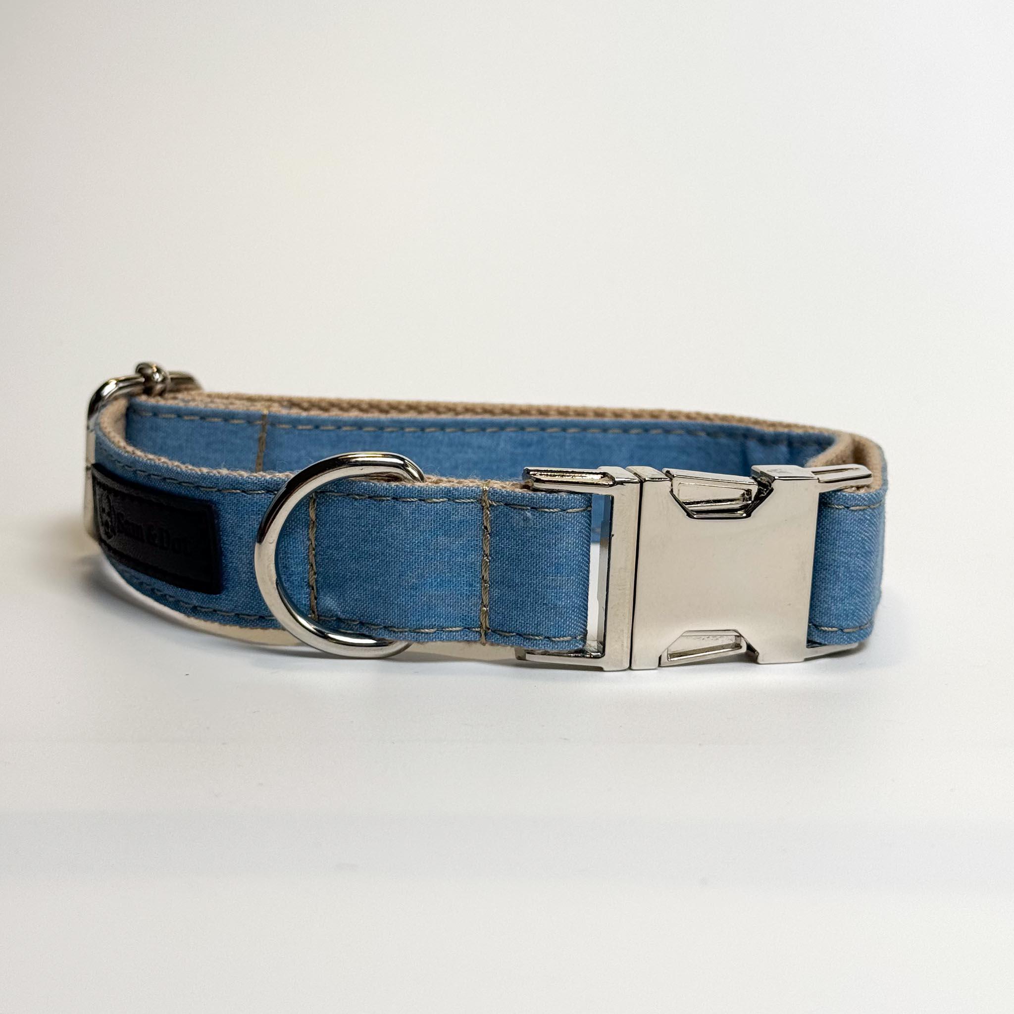 Denim dog outlet collar