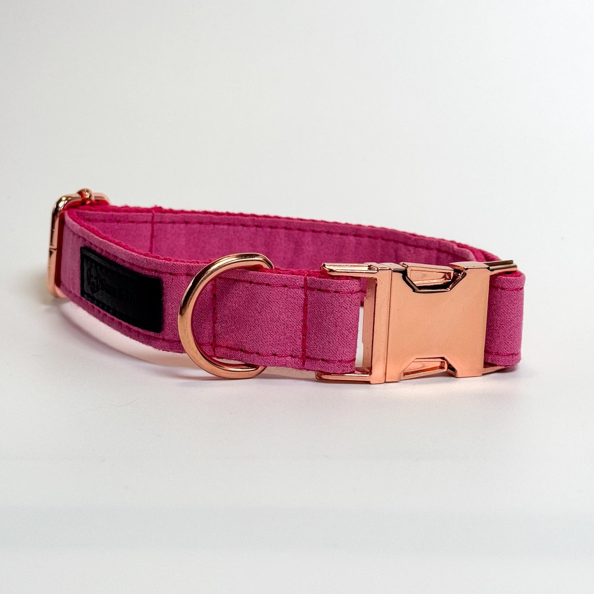 Hot Pink Engraved Dog Collar - Sam and Dot