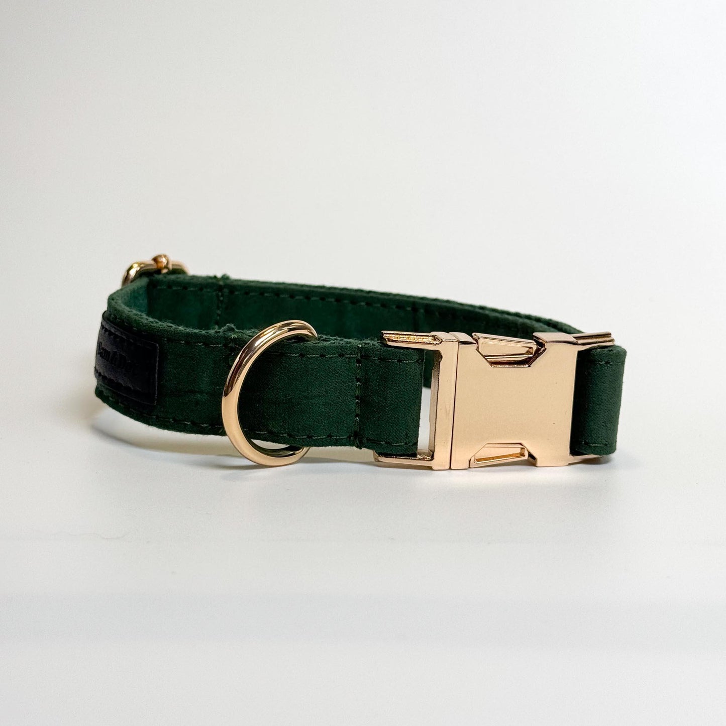 Royal Green Engraved Dog Collar - Sam and Dot