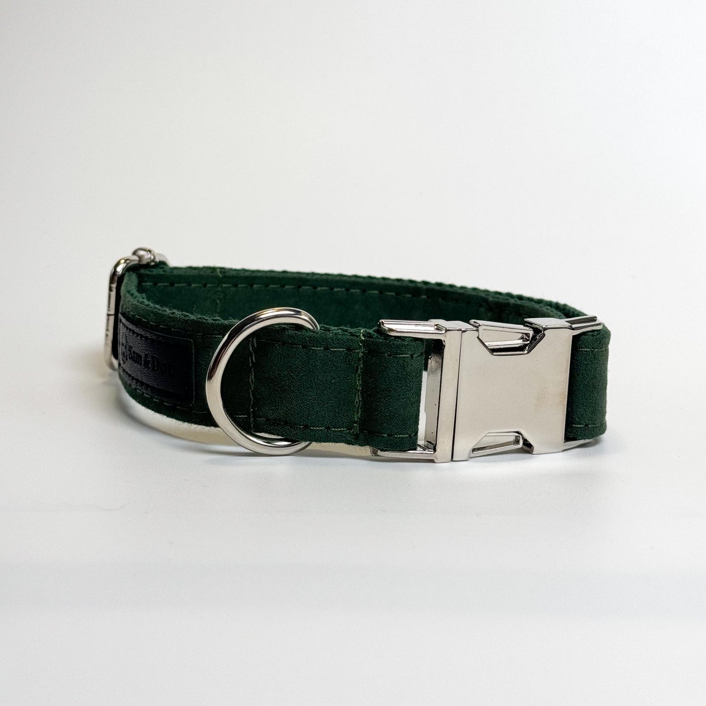 Royal Green Engraved Dog Collar - Sam and Dot