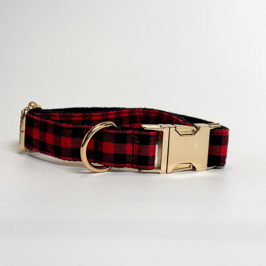 The Lumberjack Engraved Dog Collar - Sam and Dot