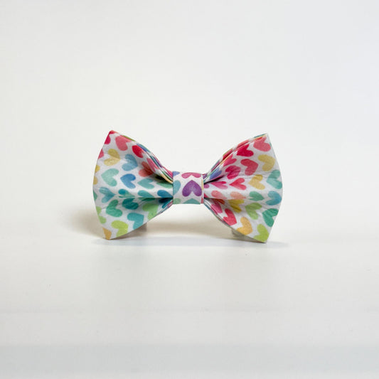 Rainbow Hearts Bow Tie - Sam and Dot