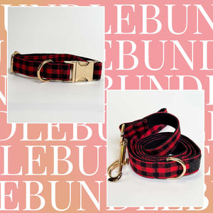 The Lumberjack Dog Collar & Leash Bundle