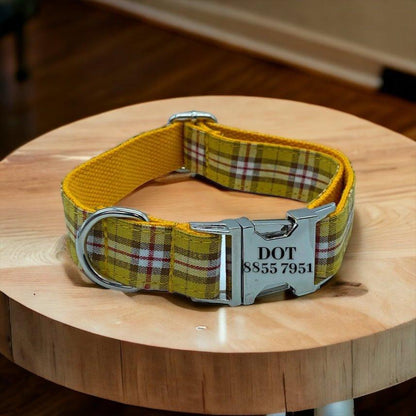 Clueless Engraved Dog Collar - Sam and Dot