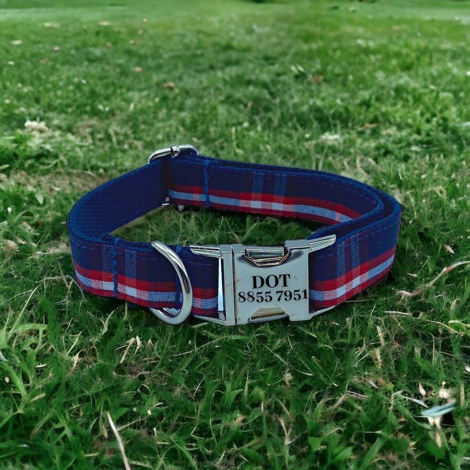 Great Scot Engraved Dog Collar - Sam and Dot