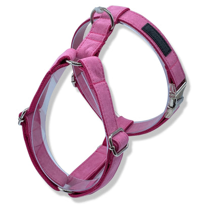 Hot Pink Customized Dog Harness - Sam and Dot