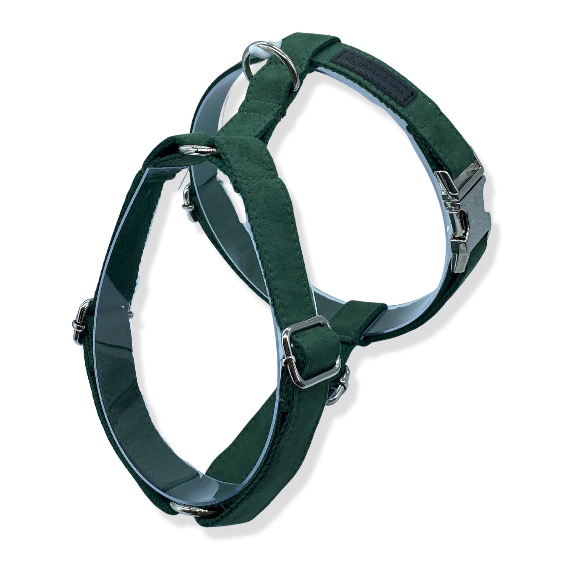 Royal Green Customized Dog Harness - Sam and Dot